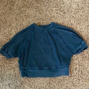 Urban outfitters ribbed crop shirt
